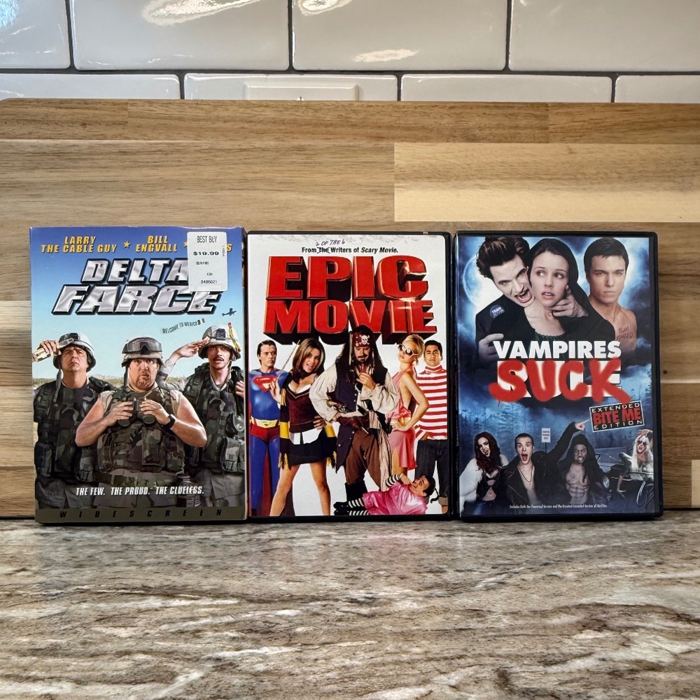Parody Comedy 3‑DVD Bundle • Delta Farce • Epic Movie • Vampires Suck